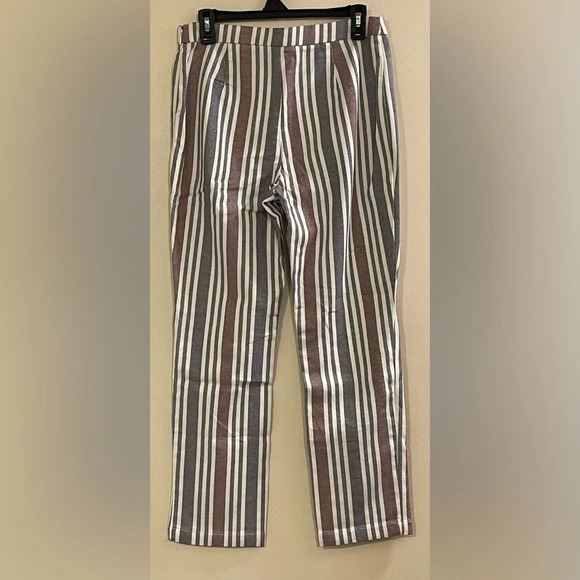 FREE PEOPLE NWOT Yard Stripe Mod Crop Pants - Picture 6 of 8
